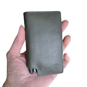 Ekster juniper Green Slim Fold RFID Blocking Wallet with Fast-Eject Trigger